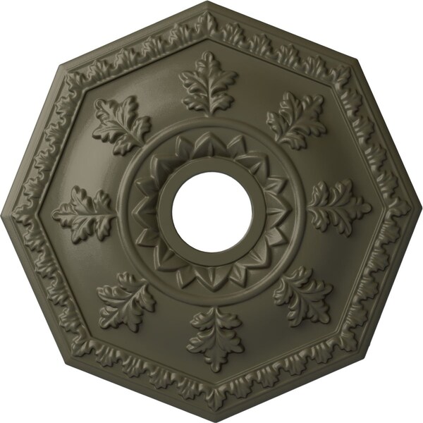 Ekena Millwork Nottingham Ceiling Medallion (Fits Canopies up to 4 5/8"), 18"OD x 3 1/2"ID x 1 1/2"P, Witch Hazel CM18NTWHF - main